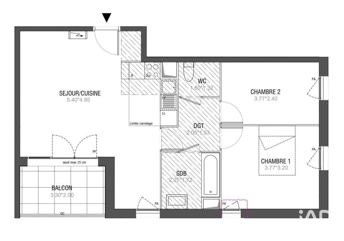 Appartement 3 Pièce(s) Hennebont - Photo 4