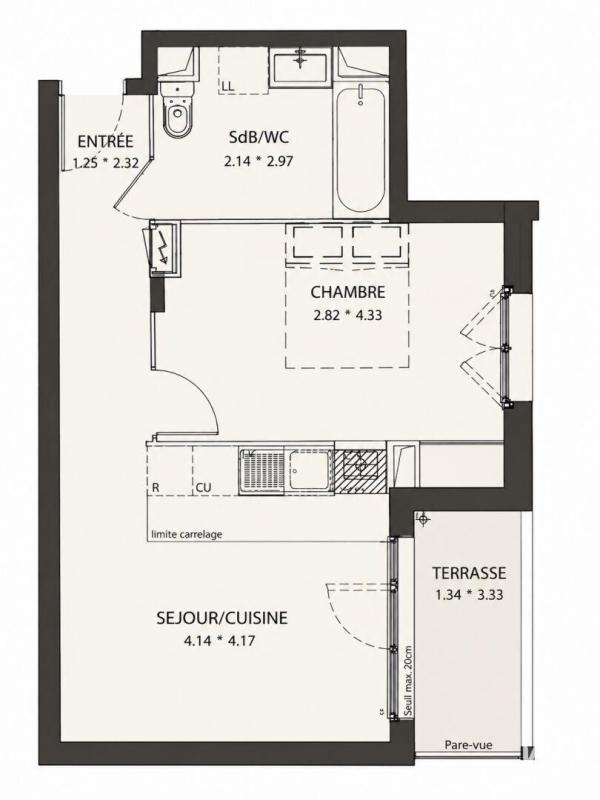 Appartement 2 Pièce(s) Saint-Thibault-des-Vignes - Photo 4