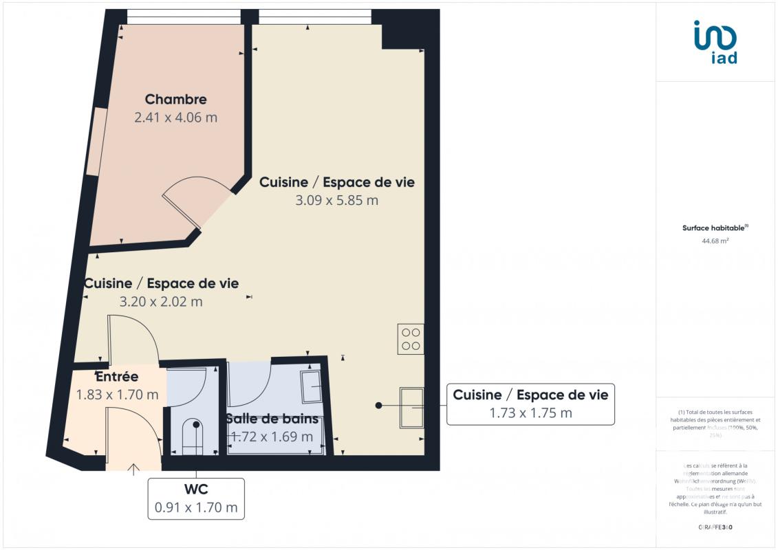 Appartement 2 Pièce(s) Épinal - Photo 11