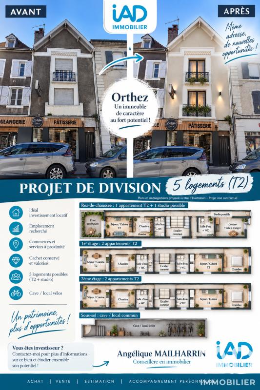 Maison de ville 10 Pièce(s) Orthez