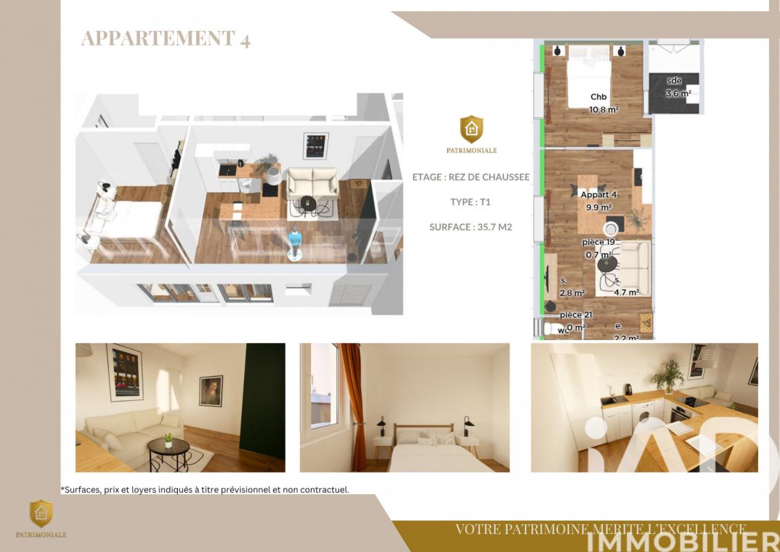 Appartement 2 Pièce(s) Fougères