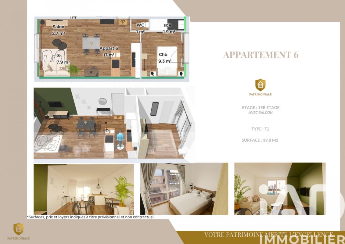 Appartement 2 Pièce(s) Fougères