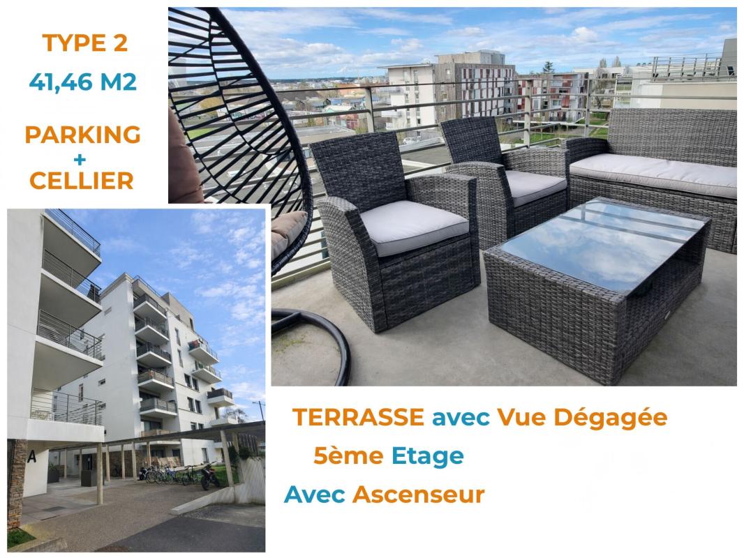 Appartement 2 Pièce(s) Tours