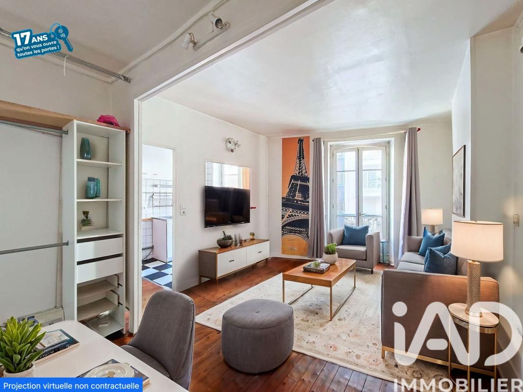 Appartement 2 Pièce(s) Paris 13eme Arrondissement
