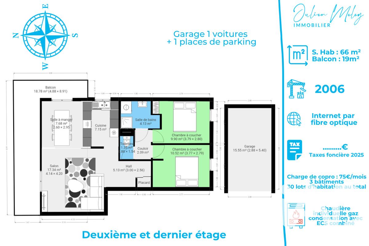 Appartement 3 Pièce(s) Belfort - Photo 11