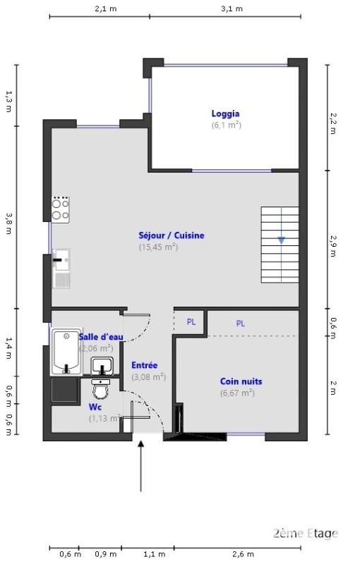 Appartement 2 Pièce(s) Fréjus - Photo 12