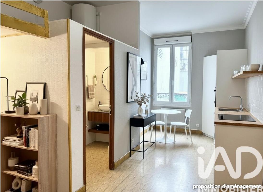 Appartement 1 Pièce(s) Paris 18eme Arrondissement