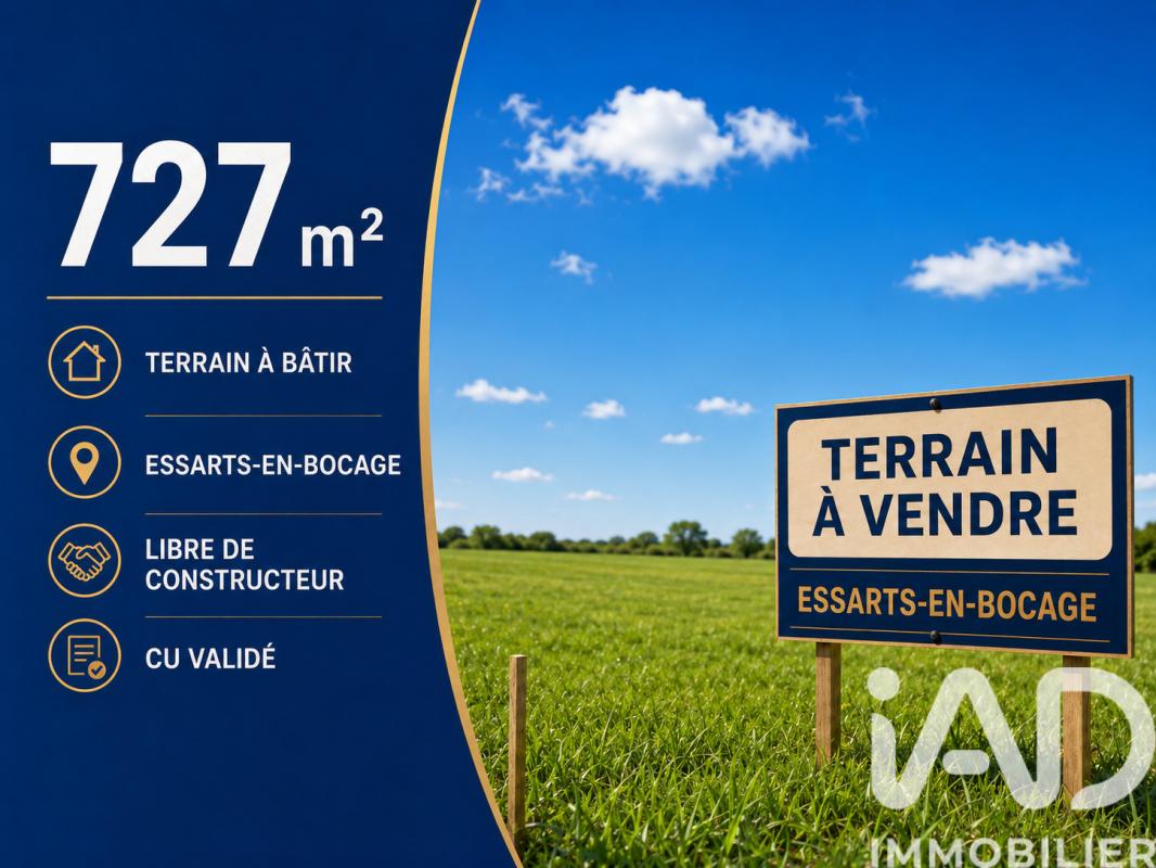 Terrain  Essarts en Bocage