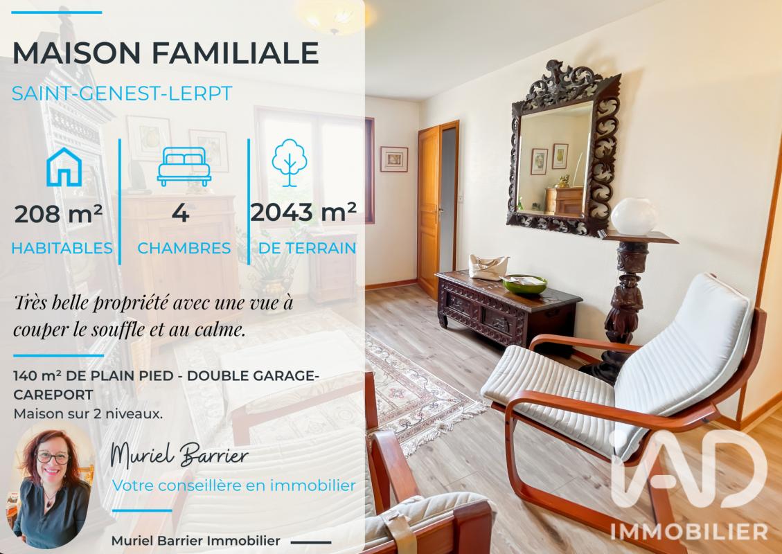 Maison 8 Pièce(s) Saint-Genest-Lerpt - Photo 1