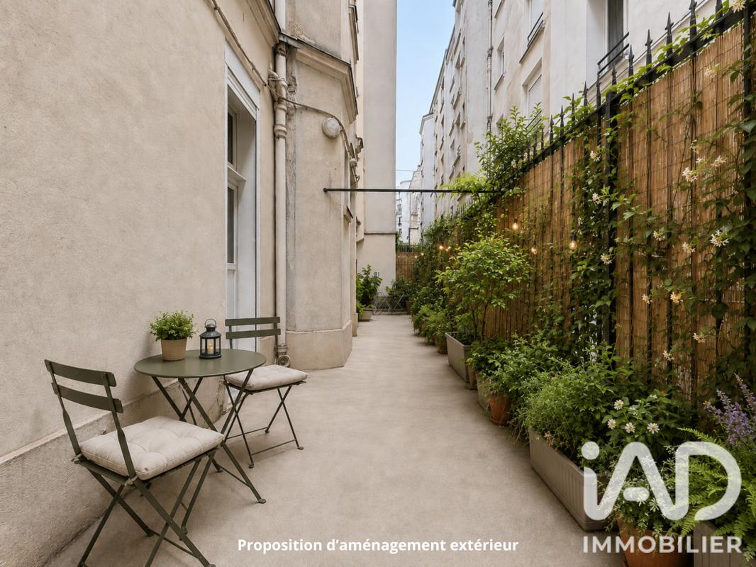 Appartement 2 Pièce(s) Paris 20eme Arrondissement