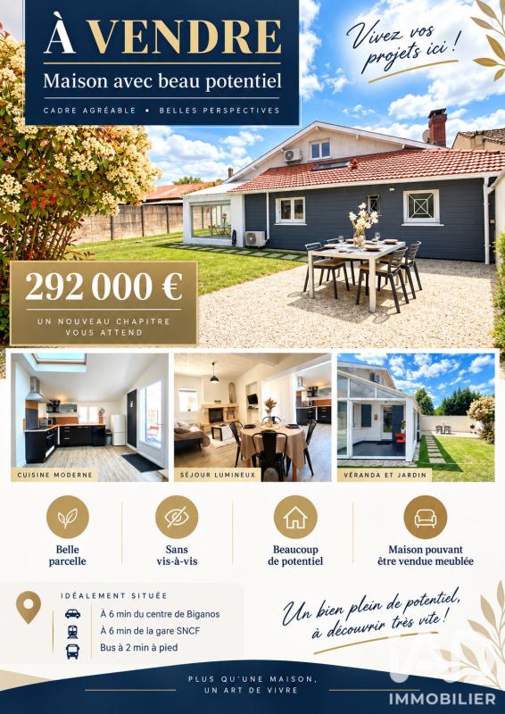 Maison 3 Pièce(s) Biganos