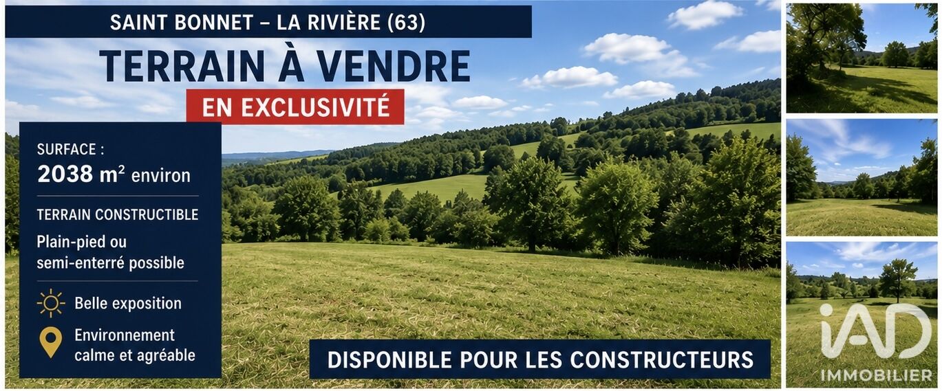 Terrain  Saint-Bonnet-la-Rivière