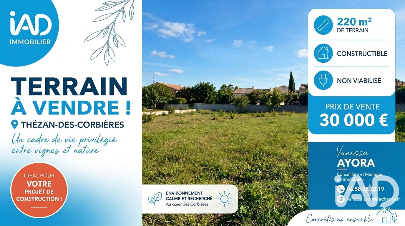 Terrain  Thézan-des-Corbières