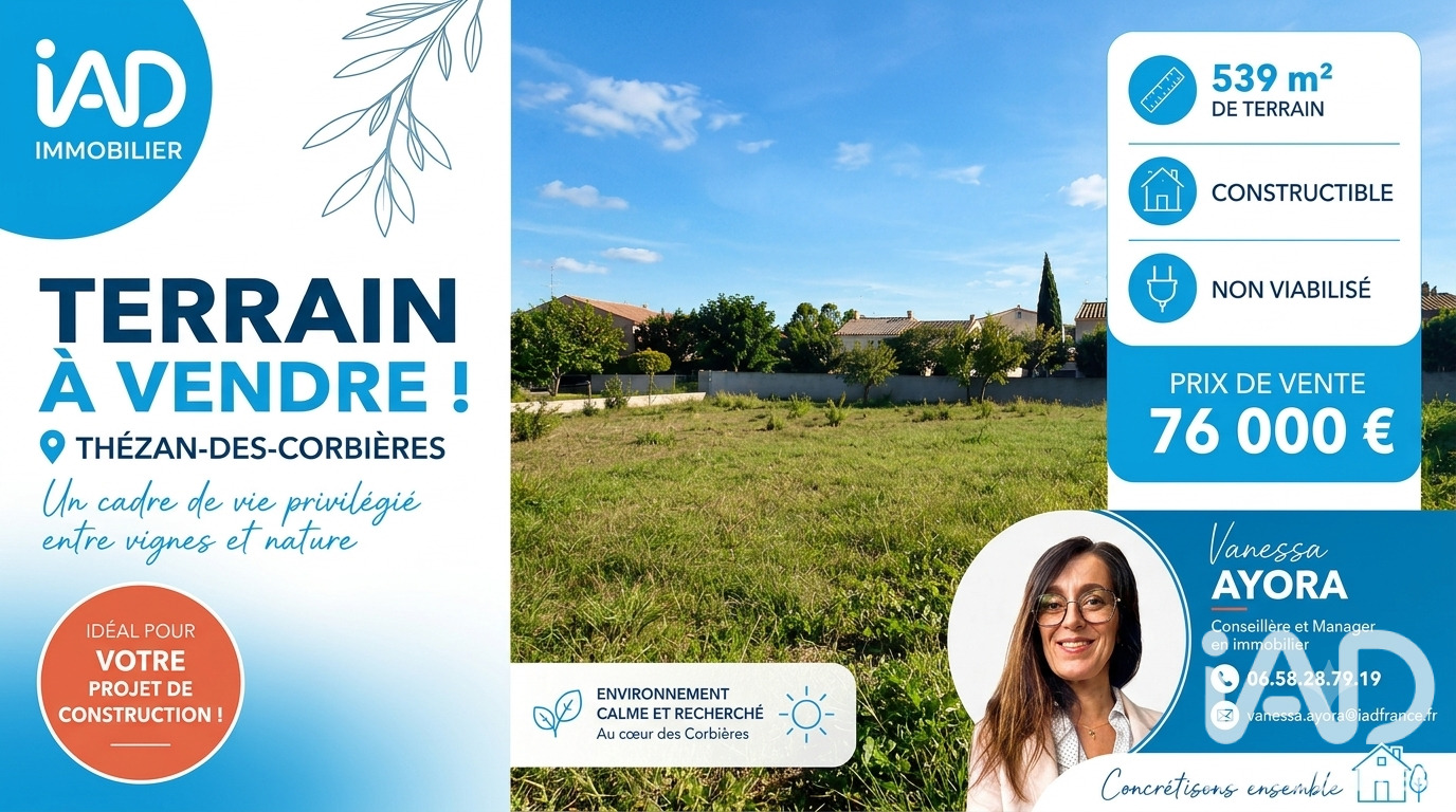 Terrain  Thézan-des-Corbières