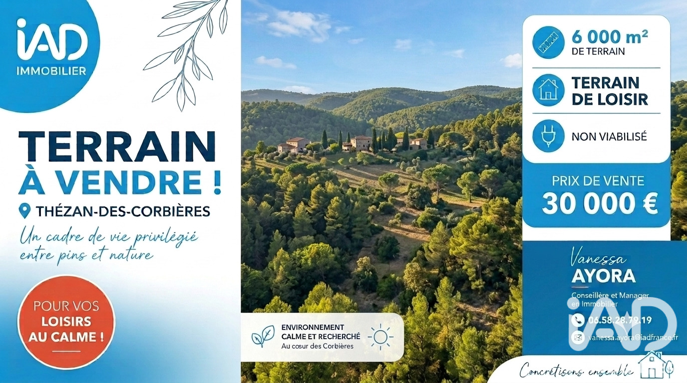 Terrain de loisirs  Thézan-des-Corbières
