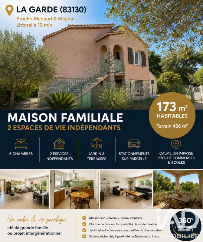 Maison traditionnelle 7 Pièce(s) La Garde