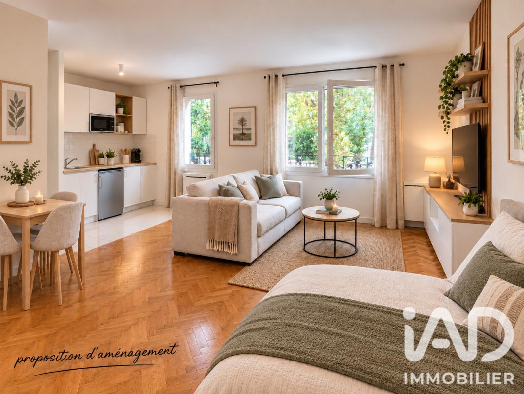 Appartement 1 Pièce(s) Paris 19eme Arrondissement