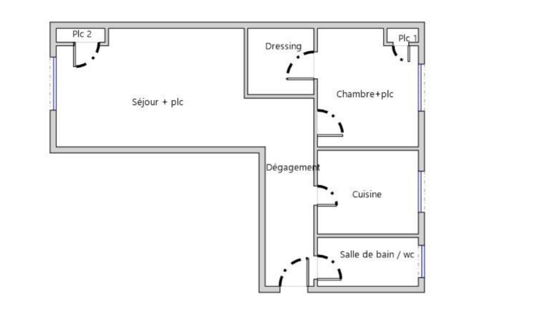 Appartement 2 Pièce(s) Lyon 3eme Arrondissement