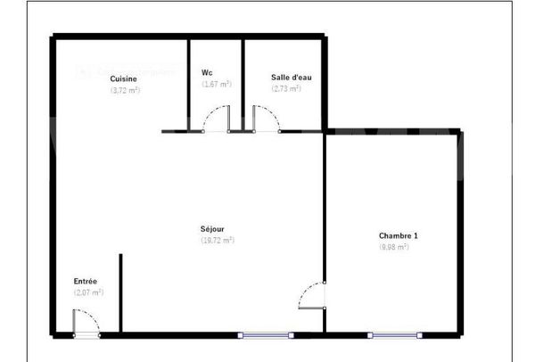 Appartement 2 Pièce(s) MONTREUIL